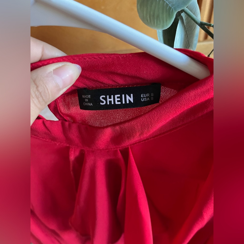 Red Ruffle Bodysuit - Picture 2 of 5